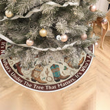 Gift For Western Family, Cowboys, Cowgirls - Personalized Family Tree Skirt
