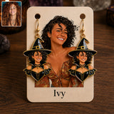 Be A Witch - Personalized Witch Earrings With Card