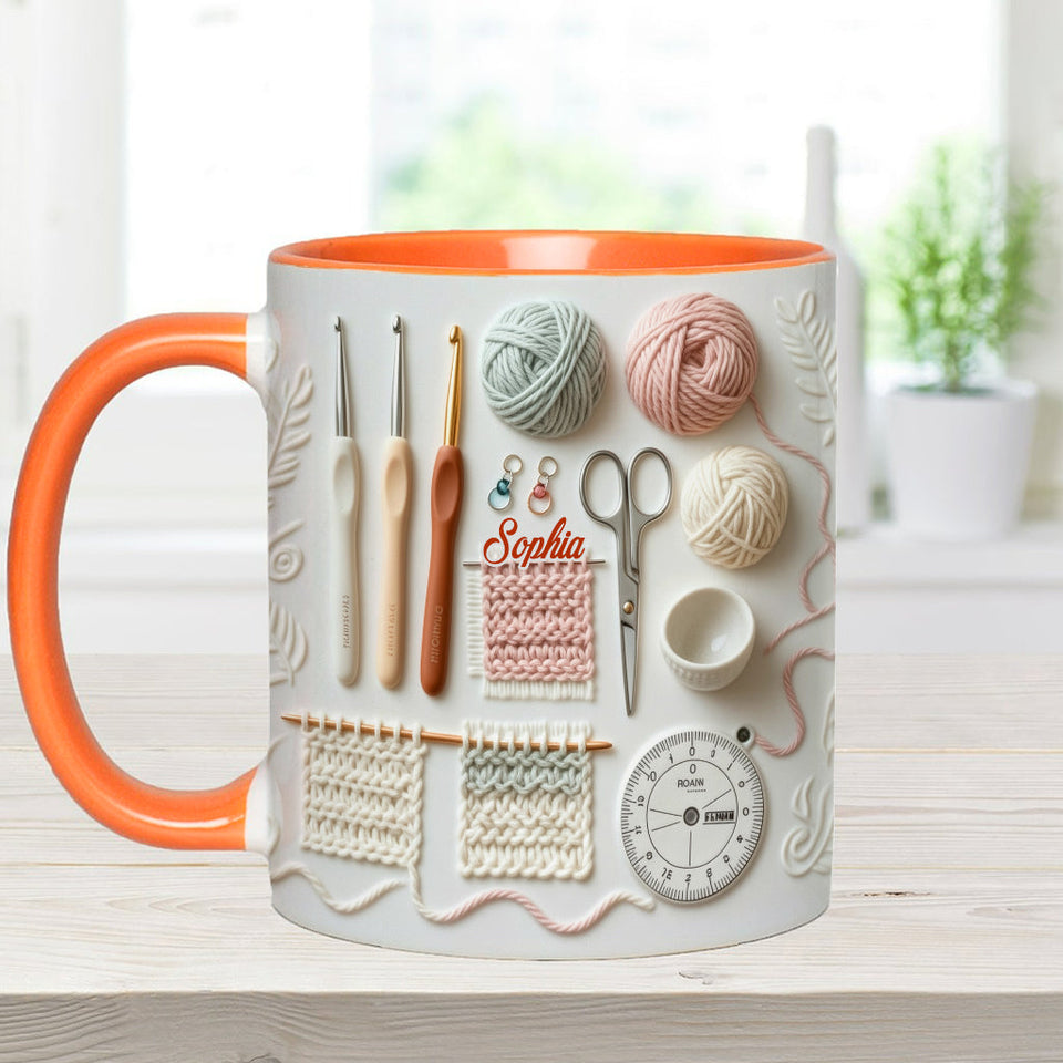 Love Crocheting - Personalized Crocheting Accent Mug