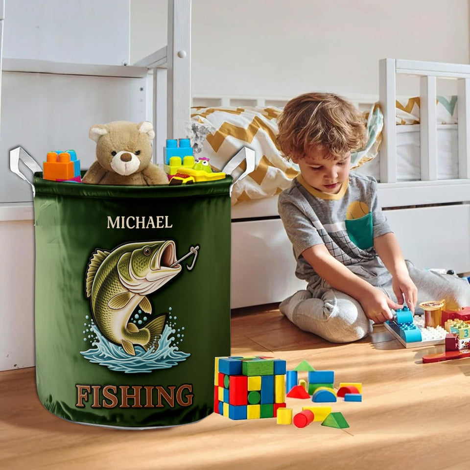 Perfect Gift For Fishing Lovers - Personalized Fishing Storage Basket