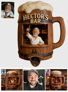 Funny Wall-Mounted Bottle Opener, Bar Custom Decoration - Personalized Beer Wall Bottle Opener