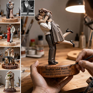 Anniversary Gift For Him/ Her/ Husband/ Wife... - Personalized Couple Premium 3D Figurine