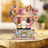 Mother And Daughters Forever Linked Together - Personalized Mother Custom Shaped Acrylic Plaque