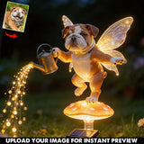 Custom from Any Photo, Garden Lamp - Personalized Dog Garden Solar Light