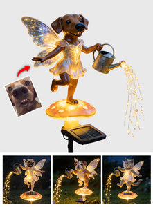 Custom from Any Photo, Garden Lamp - Personalized Dog Garden Solar Light
