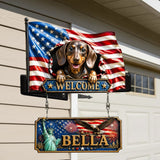 Any Photo Peeking Pets - Personalized Dog Wooden Wall Mount Sign