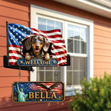 Any Photo Peeking Pets - Personalized Dog Wooden Wall Mount Sign