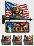 Any Photo Peeking Pets - Personalized Dog Wooden Wall Mount Sign