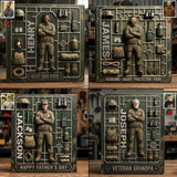 Perfect Father's Day Gift - Personalized Veteran Custom Shaped Acrylic Plaque