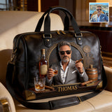 Whiskey And Cigar - Personalized Whisky Duffle Bag