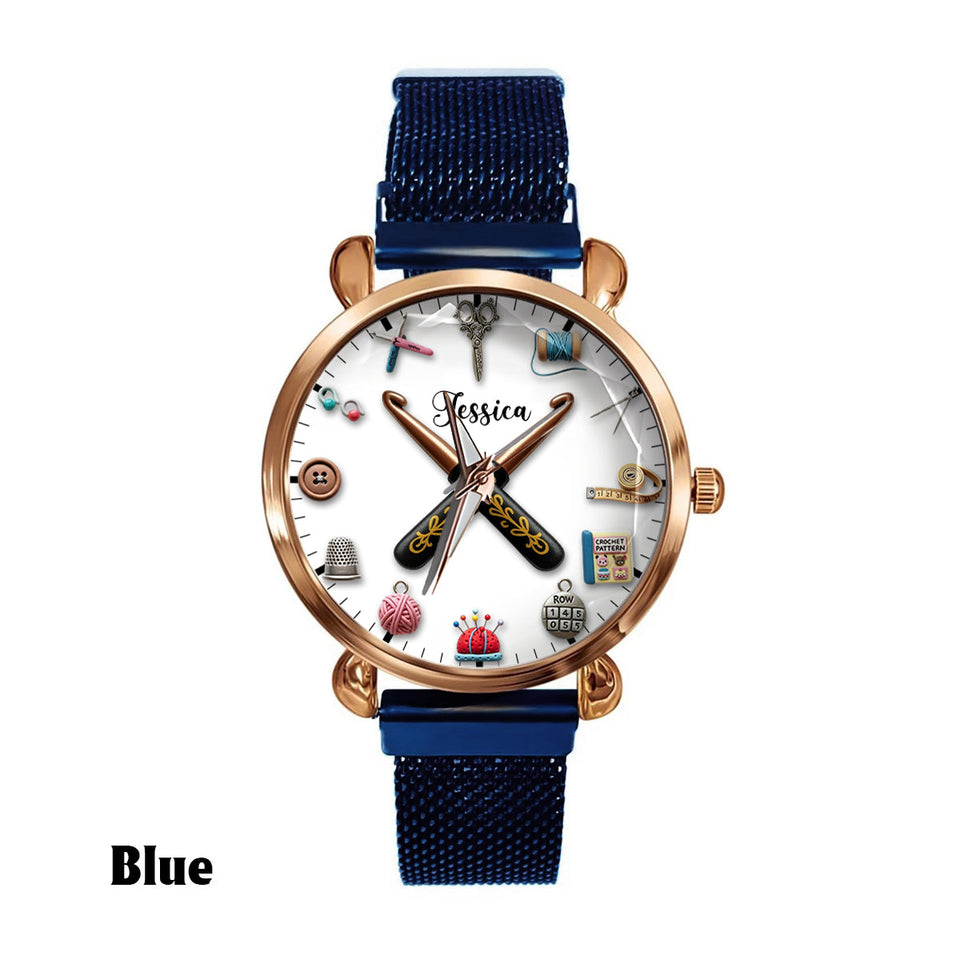 Crochet Time - Personalized Crocheting Women Hand Watch