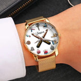Crochet Time - Personalized Crocheting Women Hand Watch