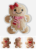 Gingerbread Merry Christmas - Personalized Family Shaped Pillow