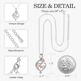 Love You To The Moon And Back Heart Mom Necklace