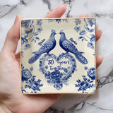 Anniversary Couple 50 Years Together - Personalized Couple Fully Printed Jewelry Dish