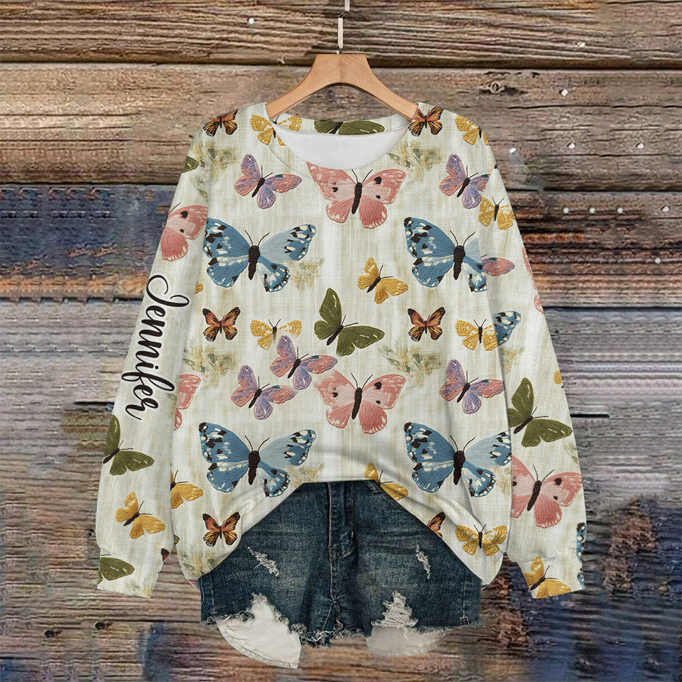 Butterflies Garden - Personalized Butterfly All Over Shirt
