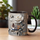 Mother And Daughters Forever Linked Together - Personalized Mother Accent Mug