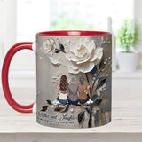 Mother And Daughters Forever Linked Together - Personalized Mother Accent Mug