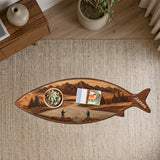 Fishing Lovers Gift - Personalized Fishing Table Custom Shape
