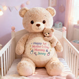 Happy 1st Mother's Day - Personalized Mother Premium Faux Fur Pillow
