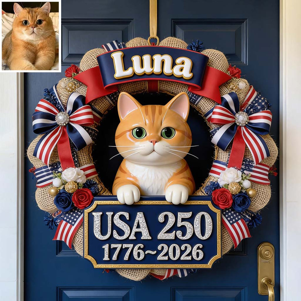 Any Photo Cute Pet 250 Years - Personalized Dog Custom Shaped Wood Sign