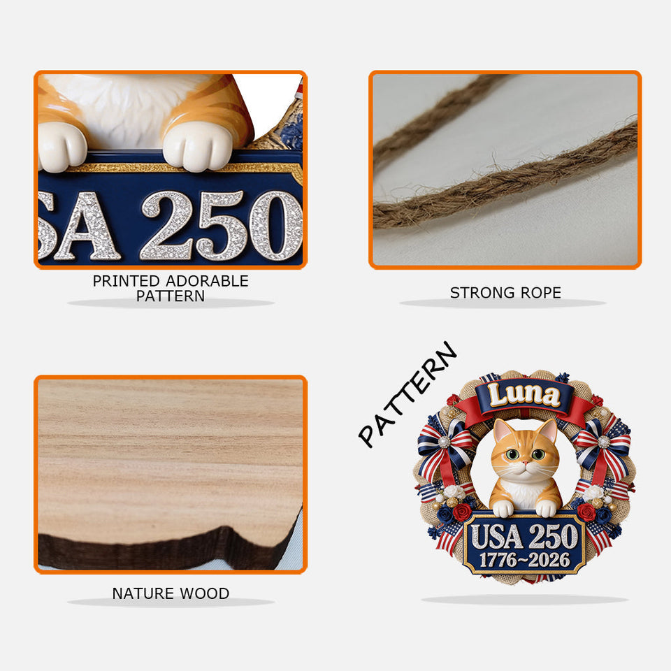 Any Photo Cute Pet 250 Years - Personalized Dog Custom Shaped Wood Sign