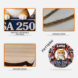 Any Photo Cute Pet 250 Years - Personalized Dog Custom Shaped Wood Sign