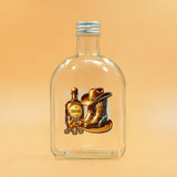 Cowboy Boots Hat - Personalized Whisky Wine Bottle