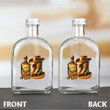 Cowboy Boots Hat - Personalized Whisky Wine Bottle