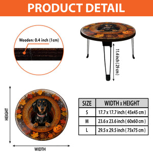 Pumpkin Shadow - Personalized Cat Table Custom Shape