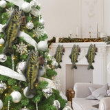Merry Fishmas - Personalized Fishing Shaped Christmas Stocking