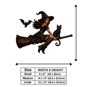 Welcome To The Witch House - Personalized Witch Wooden Wall Mount Sign