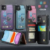 Sensibilisation à l'autisme - Étui portefeuille personnalisé pour téléphone portable