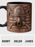 Proud Firefighter - Personalized Firefighter Accent Mug