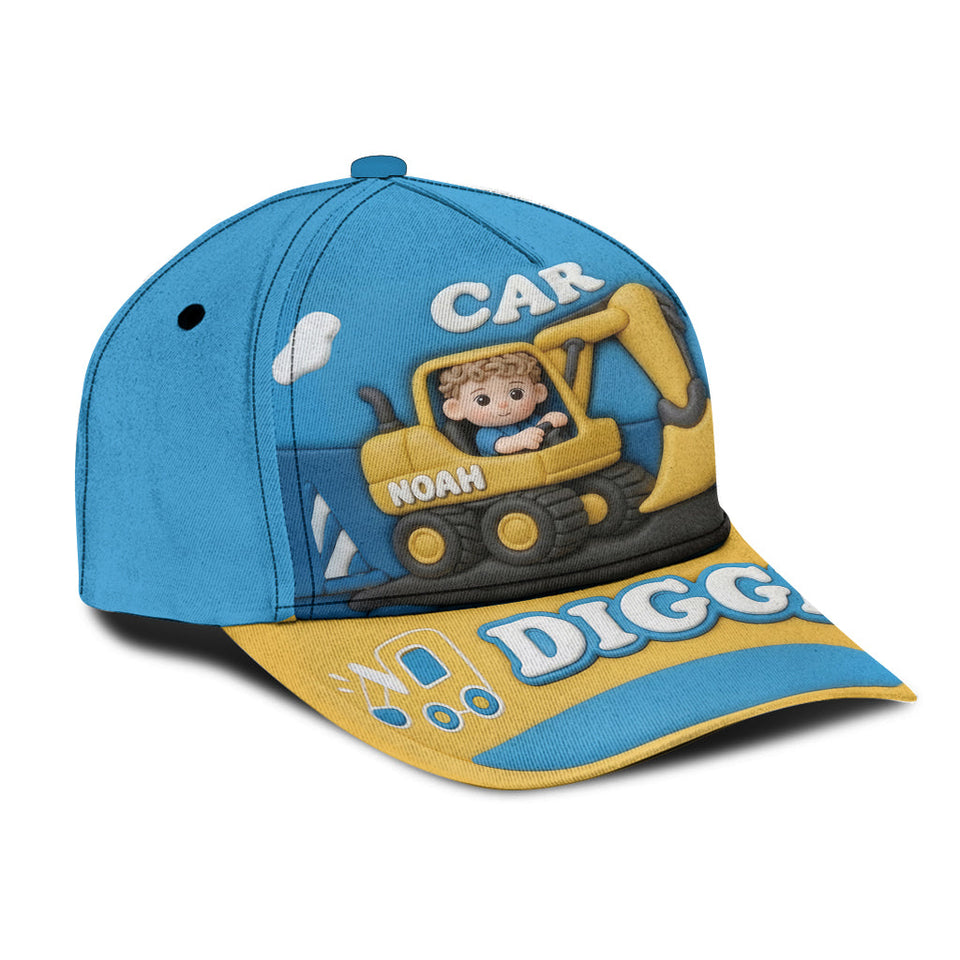 Excavator Cute Children's Gift - Personalized Kid Classic Cap