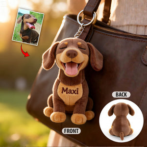 Always By My Side - Personalized Dog Plush Keychain