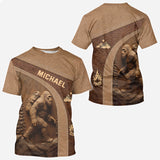 Sasquatch - Personalized Hiking All Over Shirt
