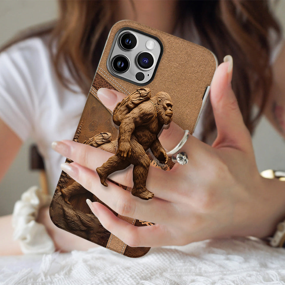 Sasquatch - Personalized Hiking Full Print Phone Case