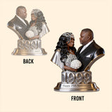 Happy Anniversary I Love You - Personalized Couple Custom Shaped Acrylic Plaque