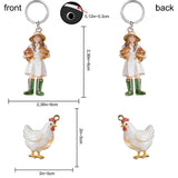 Custom Any Photo - Personalized Chicken Premium Keychain With Charms