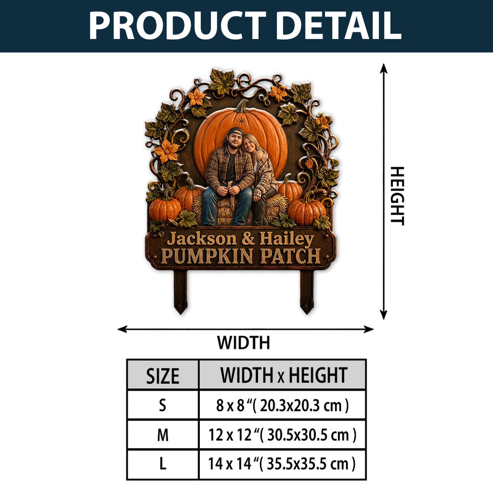 Welcome To Out Pumpkin Patch - Personalized Farmer 3D Printed Cut Metal Sign