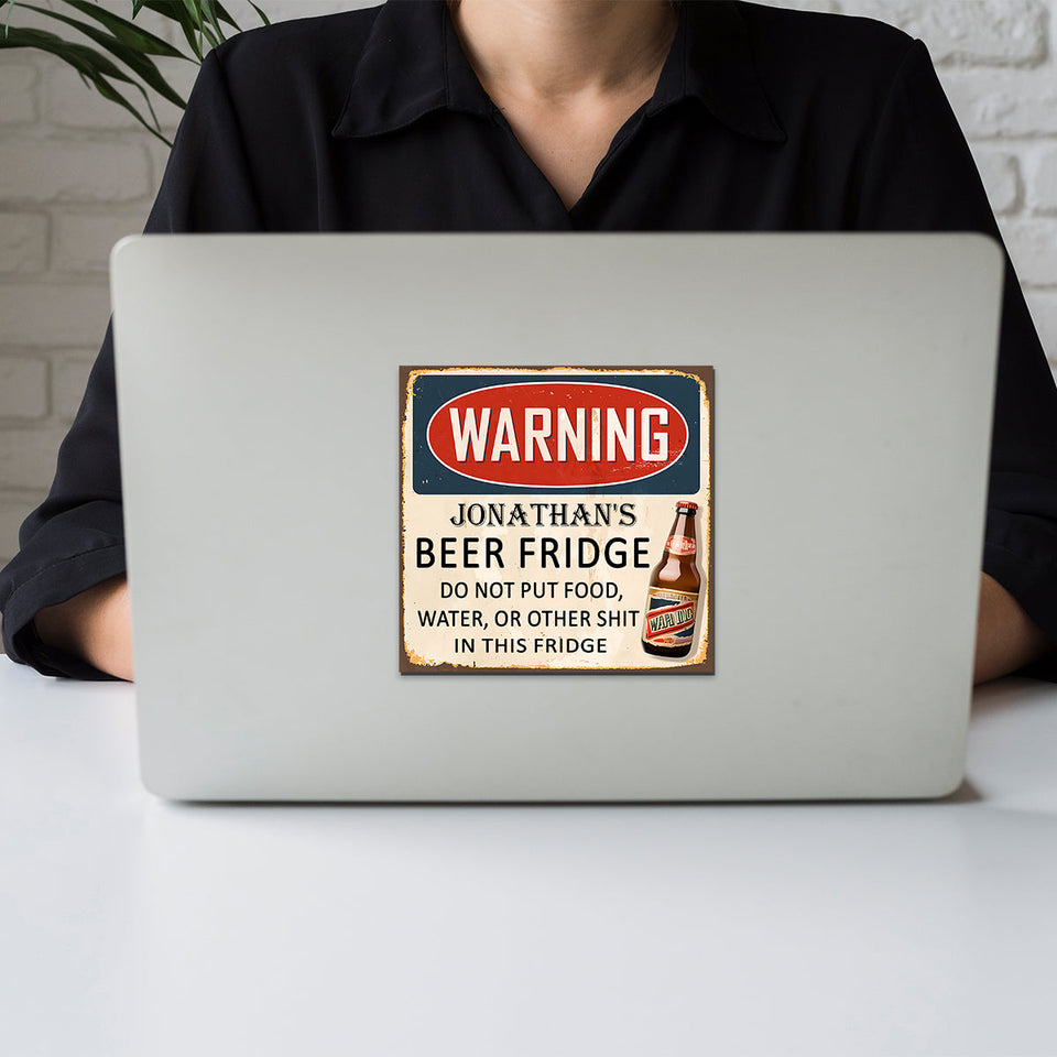 Beer Fridge - Personalized Beer Magnet