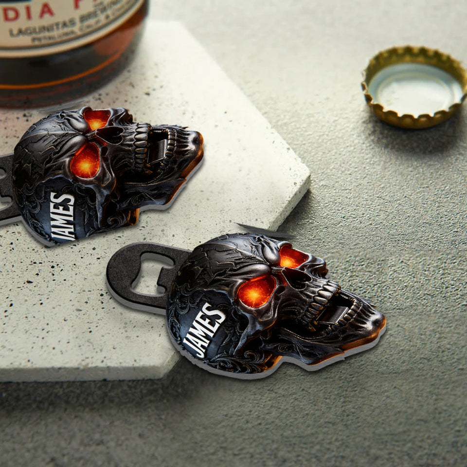 Cool Skull - Personalized Skull Bottle Opener