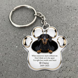 Memorial Paw - Personalized Dog Keychain