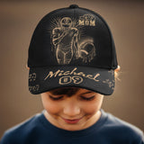 Football Mom Bleach Style - Personalized Football Classic Cap