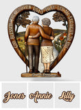 God Blessed The Broken Road - Personalized Couple Custom Shaped Wood Plaque