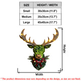 Deer Wreath - Personalized Hunting LED Light Acrylic Sign