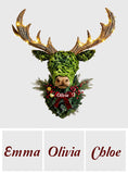 Deer Wreath - Personalized Hunting LED Light Acrylic Sign