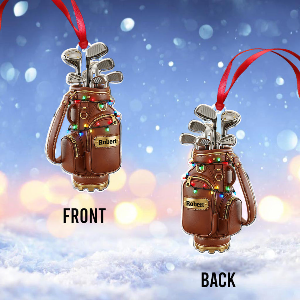 Merry Christmas - Personalized Golf Ornament