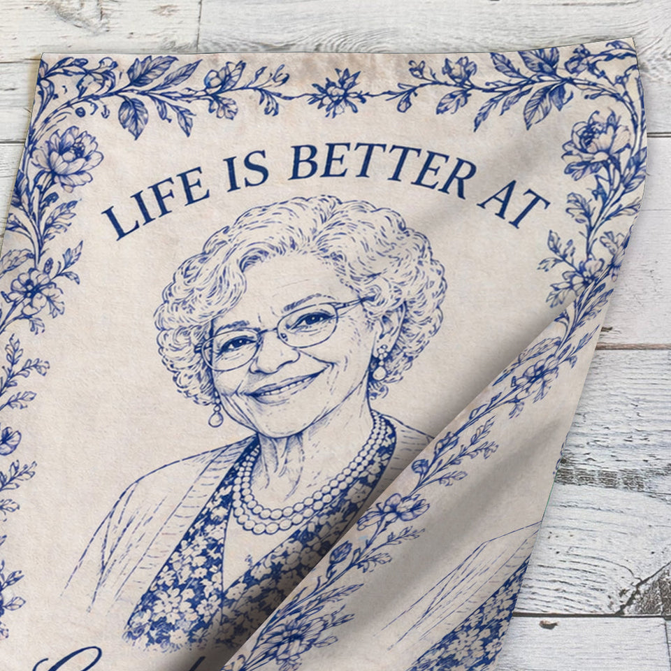 Life Is Better At Grandma House - Personalized Mother Garden Flag